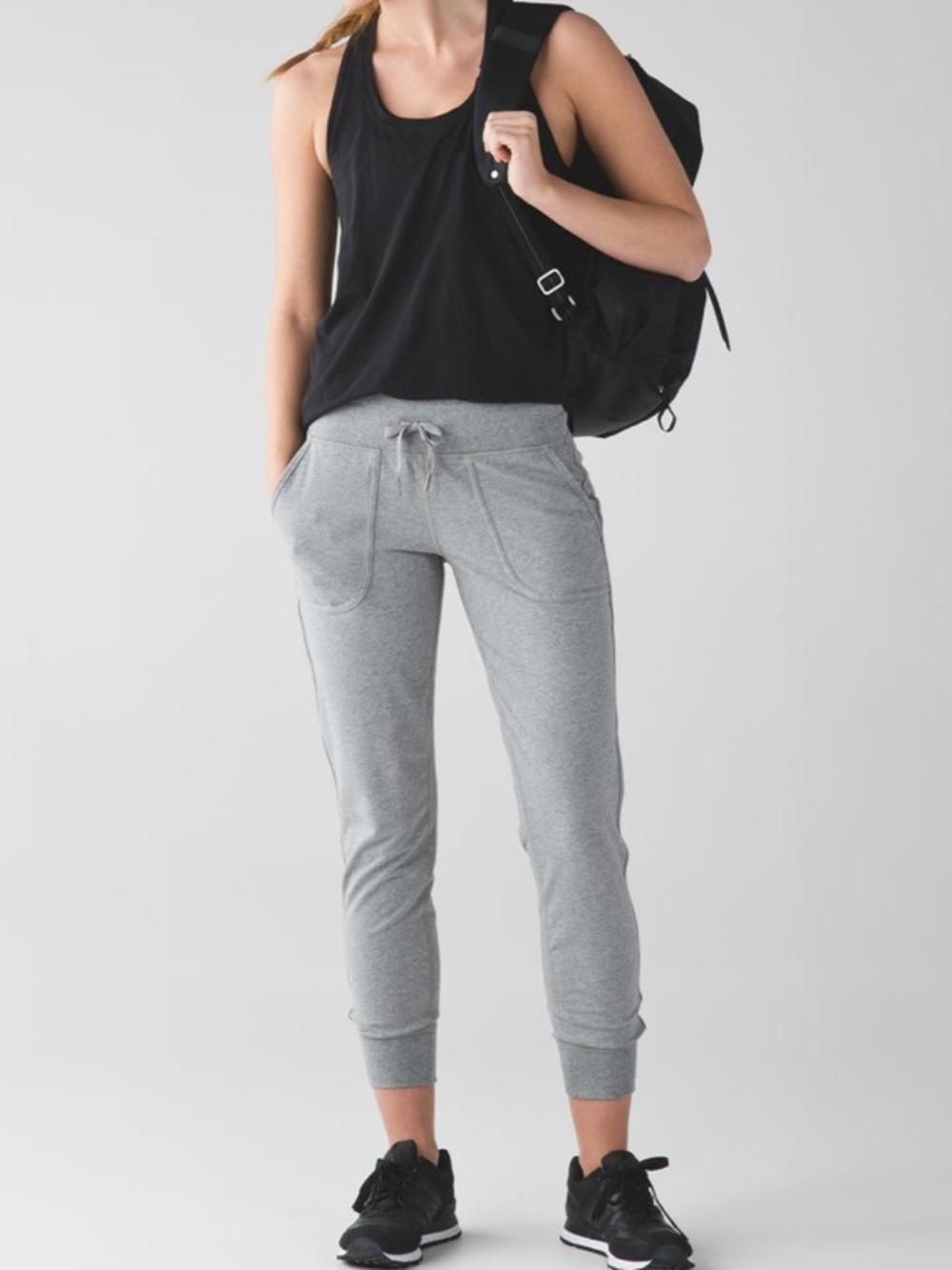 Lululemon Comfy As Sweat Pant Heathered Medium Grey Joggers 4